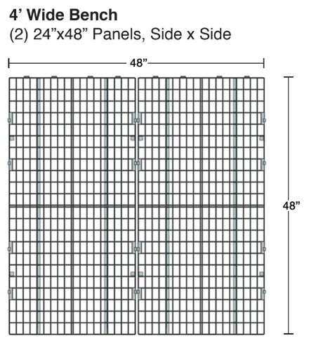 Duraplas durabench dimensions