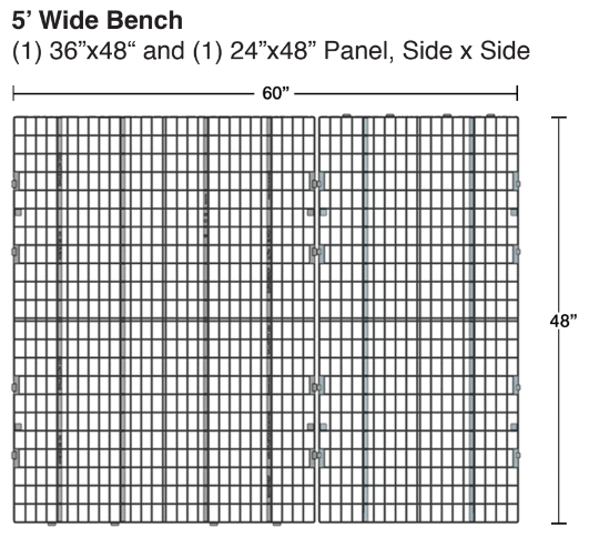 Duraplas durabench dimensions 5ft