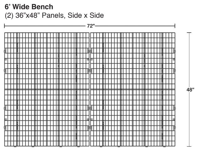 Duraplas durabench dimensions 6ft